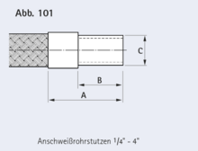 Anschweißrohrstutzen 1/4" - 4"