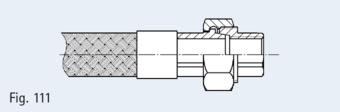 TYP GF 340 three-part coupling with plug washer, material malleable iron, with pipe thread in compliance with EN 10226-1 (DIN 2999)