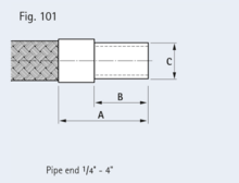 Weld-on pipe sockets 1/4" - 4"