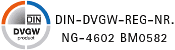 DIN-DVGW-REG-NR. NG-4602 BM0582